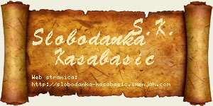 Slobodanka Kasabašić vizit kartica